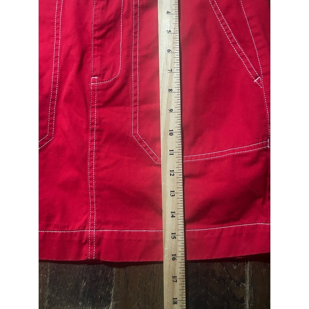 Dickies RED MINI SKIRT WOMENS SIZE 5 GRUNGE‎ Y2K TWEE GOTH PRE OWNED - Picture 3 of 5